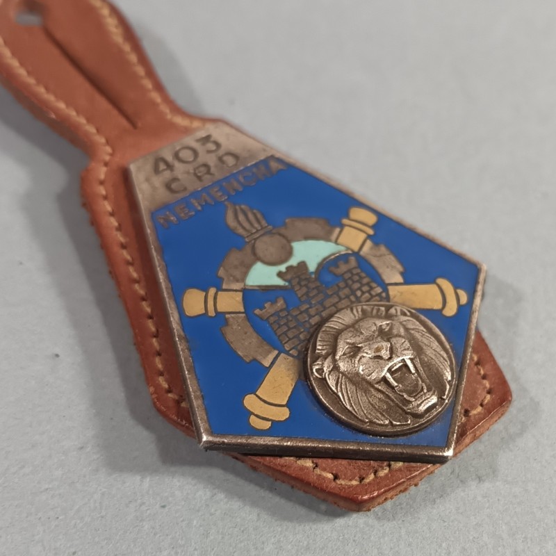 INSIGNE MILITAIRE 403 ème CRD NEMENCHA COMPAGNIE REPARATION DIVISIONNAIRE FABRICATION DRAGO PARIS G1528